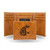 Washington State Cougars Laser Engraved Brown Trifold Wallet