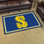 Seattle Mariners Retro MLB 4 X 6 Area Rug