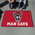 North Carolina State Wolfpack Wolf Head Man Cave Ulti-Mat Rug