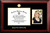 Pepperdine Waves Gold Embossed Diploma Frame with Portrait