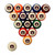 Auburn Tigers Retro Billiard Ball Set