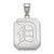 Duquesne Dukes 10k White Gold Large Pendant