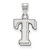 Texas Rangers 10k White Gold Small Pendant