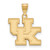 Kentucky Wildcats 10k Yellow Gold Medium Pendant