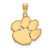 Clemson Tigers 10k Yellow Gold Large Pendant