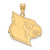 Louisville Cardinals 10k Yellow Gold Extra Large Pendant