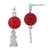 Los Angeles Angels Sterling Silver Crystal Ovation Earrings