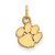 Clemson Tigers Sterling Silver Gold Plated Extra Small Pendant