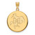 McNeese State Cowboys Sterling Silver Gold Plated Large Disc Pendant