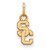 USC Trojans Sterling Silver Gold Plated Extra Small Pendant