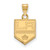 Los Angeles Kings Sterling Silver Gold Plated Small Pendant