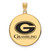 Grambling State Tigers Sterling Silver Gold Plated Extra Large Enameled Disc Pendant