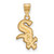 Chicago White Sox Sterling Silver Gold Plated Medium Pendant