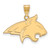 Montana State Bobcats NCAA Sterling Silver Gold Plated Large Pendant