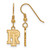 Rhode Island Rams Sterling Silver Gold Plated Small Dangle Earrings