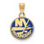 New York Islanders Sterling Silver Gold Plated Small Enameled Pendant