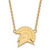 San Jose State Spartans Sterling Silver Gold Plated Large Pendant Necklace