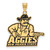 New Mexico State Aggies Sterling Silver Gold Plated Extra Large Enameled Pendant