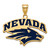 Nevada Wolf Pack Sterling Silver Gold Plated Large Enameled Pendant