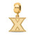 Xavier Musketeers Sterling Silver Gold Plated Small Dangle Bead