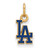 Los Angeles Dodgers MLB Sterling Silver Gold Plated Pendant