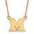 Miami Of Ohio Redhawks Gold Plated Small Pendant Necklace