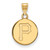 Pittsburgh Pirates Sterling Silver Gold Plated Small Disc Pendant