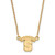 Syracuse Orange Sterling Silver Gold Plated Small Pendant Necklace
