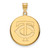 Minnesota Twins Sterling Silver Gold Plated Large Disc Pendant