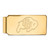 Colorado Buffaloes Sterling Silver Gold Plated Money Clip