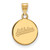 Oakland Athletics Sterling Silver Gold Plated Small Disc Pendant