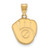 Milwaukee Brewers Sterling Silver Gold Plated Medium Pendant