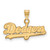 Los Angeles Dodgers Silver Gold Plated Small Pendant