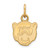 Baylor Bears Sterling Silver Gold Plated Extra Small Pendant