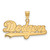 Los Angeles Dodgers Silver Gold Plated Large Pendant