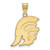 USC Trojans Sterling Silver Gold Plated Large Pendant