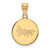 Nebraska Cornhuskers Silver Gold Plated Medium Disc Pendant