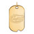 Florida Gators Sterling Silver Gold Plated Large Dog Tag