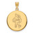 Iowa State Cyclones Silver Gold Plated Large Disc Pendant