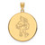 Iowa State Cyclones Silver Gold Plated Extra Large Disc Pendant