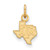 Texas AM Aggies Silver Gold Plated Extra Small Pendant