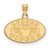 Auburn Tigers Sterling Silver Gold Plated Small Pendant