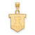 Illinois Fighting Illini Silver Gold Plated Small Pendant