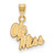 Mississippi Rebels Silver Gold Plated Small Pendant