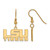 Lsu Tigers Logo Art Sterling Silver Gold Plated Dangle Earrings
