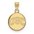 USC Trojans Sterling Silver Gold Plated Small Disc Pendant