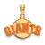 San Francisco Giants Logo Art Sterling Silver Gold Plated Small Pendant