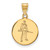 West Virginia Mountaineers Gold Plated Medium Disc Pendant