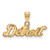 Detroit Tigers Sterling Silver Gold Plated Small Pendant