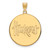 Nebraska Cornhuskers Silver Gold Plated Extra Large Disc NCAA Pendant